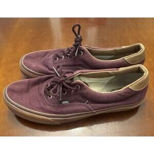 VANS Era 59 Men's Low Top Wine Tasting and Gum Skate Sneakers Size 12